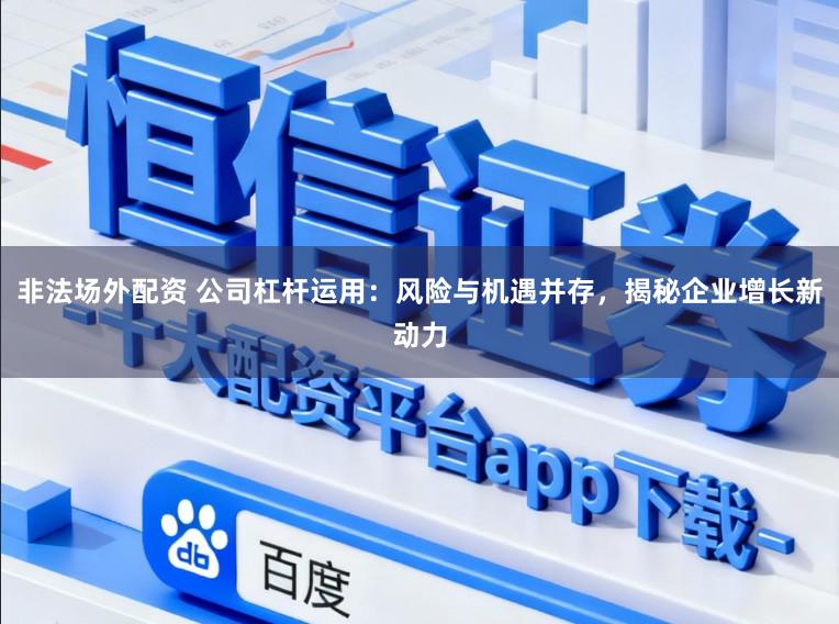 非法场外配资 公司杠杆运用:风险与机遇并存,揭秘企业增长新动力